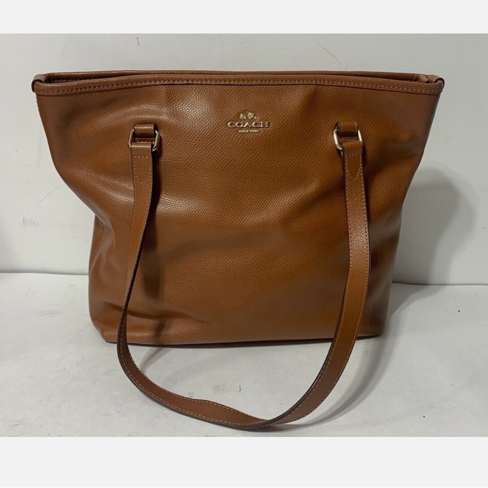 Coach Brown Leather Small Tote Bag